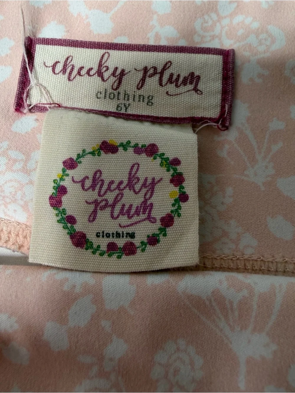 cheeky plum Pink Floral High-Waist Kids Leggings